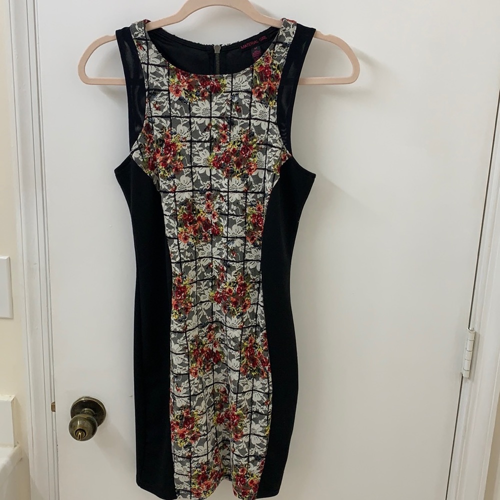 Black floral dress